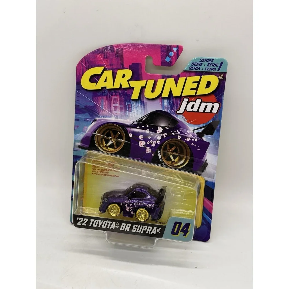 Car Tuned JDM Series 1 '22 Toyota GR Supra‎ 04 Purple Gold Rims Wheel Variant
